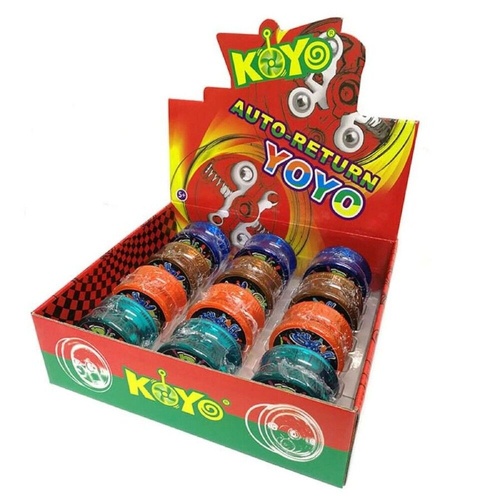 Koyo Smarty Auto-Return Yo-Yo for Ages 5+ Display of 12