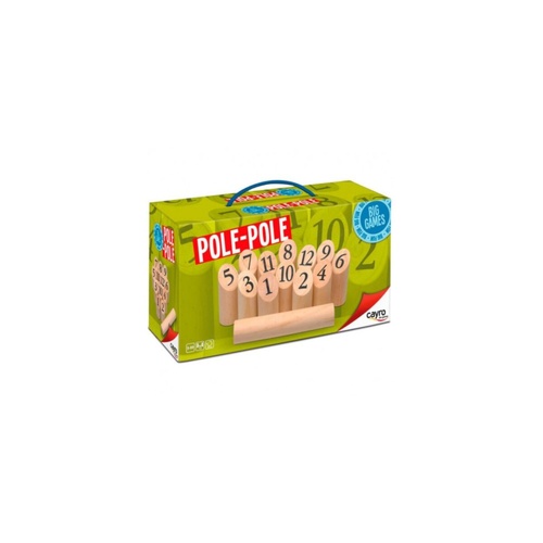 Cayro Pole Pole Wooden Bowling Outdoor Game 2+ Players Ages 5+