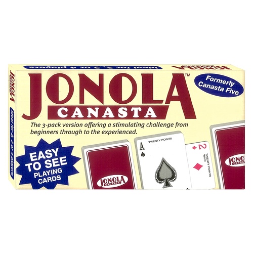 Jonola Canasta Card Game 3-4 Players (AAC11865)