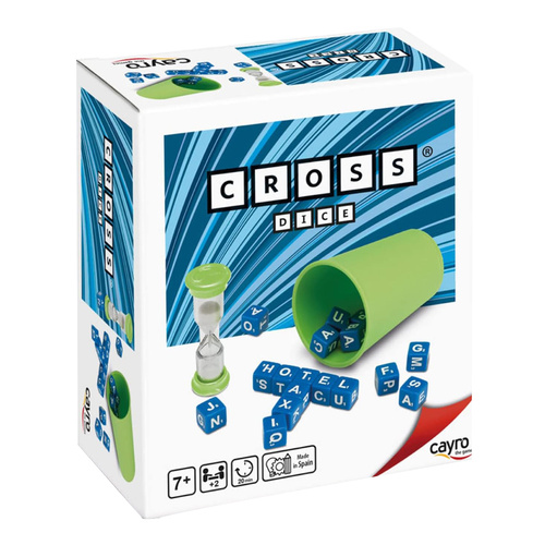 Cayro Cross Dice Family Word Game +2 Players Ages 7+ (AAC702107)