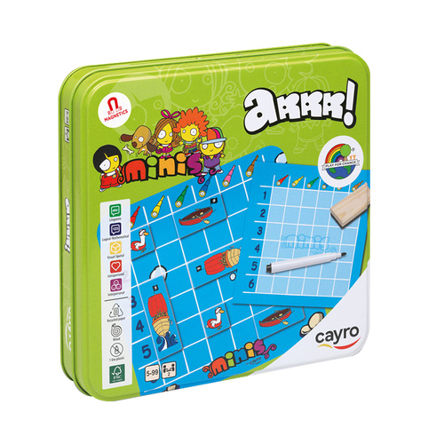Cayro Arrr Magnetic Sea Battles Family Game 2-Players Ages 5-99 (AAC707751)
