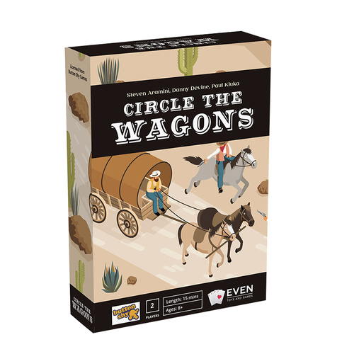 Even Toys & Games Circle The Wagons Card Game 2-Players Ages 8+ (AAC996296)