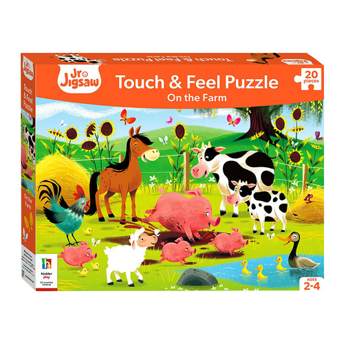 Hinkler Touch & Feel On The Farm Jr Jigsaw Puzzle 20 Pieces (ABW002985)