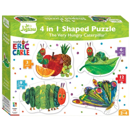 Hinkler 4-in-1 Shape Puzzle Very Hungry Caterpillar Jr Jigsaw