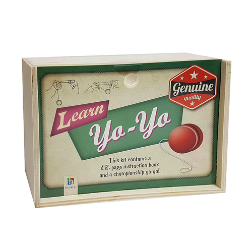 Hinkler Genuine Learn Yo-Yo Retro Wooden Box Kit (ABW631362)