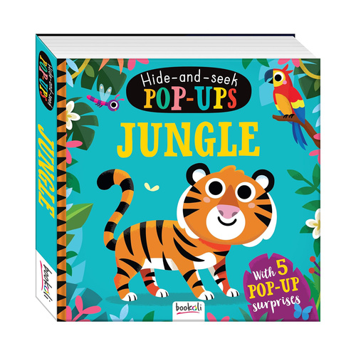 Bookoli Hide-and-Seek Pop-Ups Jungle Childrens Book Hardcover (ABW722712)