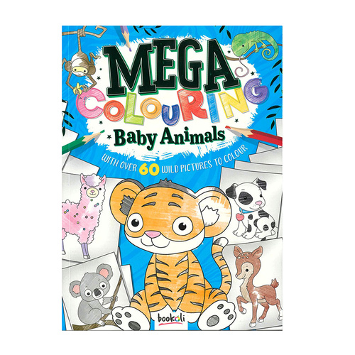 Bookoli Mega Colouring Baby Animals Childrens Activity Book (ABW725355)