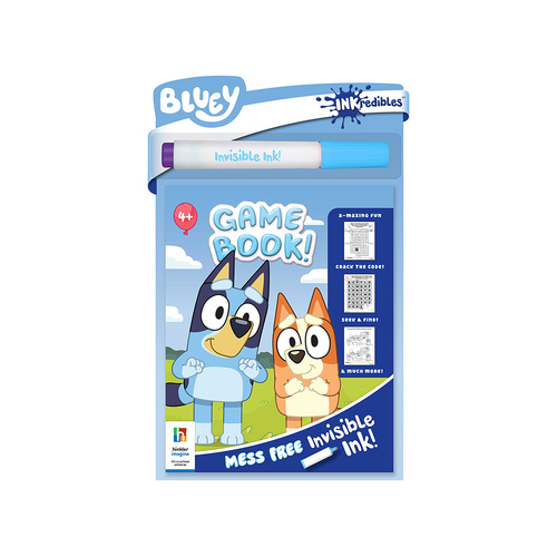 Hinkler Bluey Invisible Ink Game Book Mess Free Ages 4+ (ABW959370)