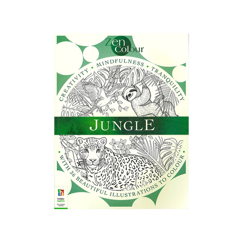 Hinkler Zen Colour Jungle Adult Colouring Activity Book (ABW968143)