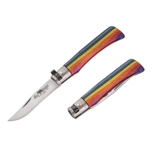 Old Bear Classical Rainbow Pocket Knife Small 170mm (ANT-9307-17-MAK)