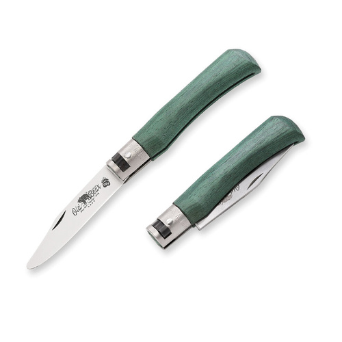 Old Bear Young Folding Pocket Knife Green XS 150mm (ANT-9351-15-MVK)