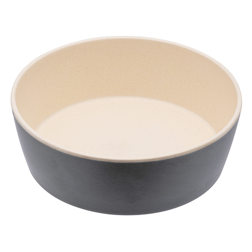 Beco Classic Bamboo Printed Dog Bowl Grey Large