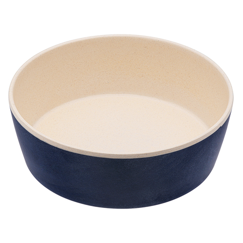 Beco Classic Bamboo Printed Dog Bowl Midnight Blue Large