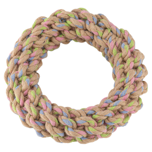 Beco Hemp Rope Jungle Ring Interactive Play Dog Toy Large