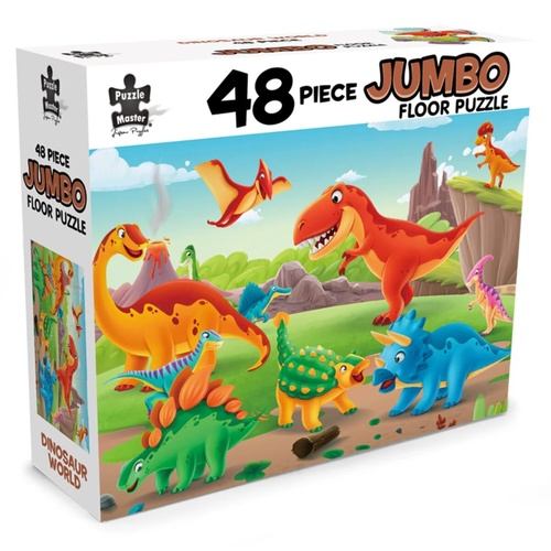 Puzzle Master Dinosaur World Jumbo Floor Jigsaw Puzzle 48 Pieces