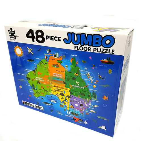 Australian Map Jumbo Floor Puzzle 48 Pieces (BMS008738)