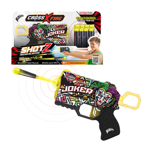 Kazaang Cross X Fire Shotz Micro Blaster Joker for Ages 8+ (BMS015767)