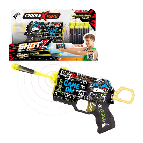Kazaang Cross X Fire Shotz Micro Blaster Game On for Ages 8+ (BMS015781)