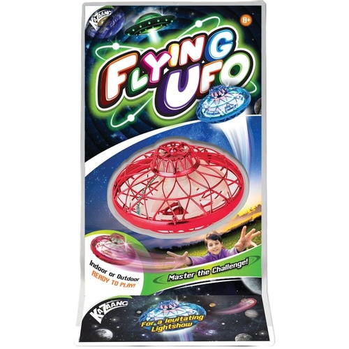 Kazaang Flying UFO Indoor/Outdoor Interactive Play Ages 8+ Red