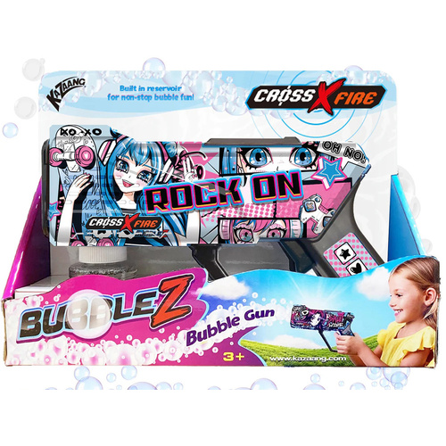 Kazaang Cross Xfire Bubble Gun Rock On for Ages 3+ (BMS017228)