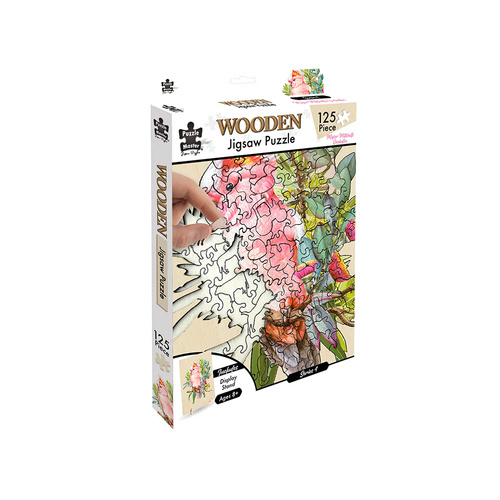 Puzzle Master Mitchell Cockatoo Wooden Jigsaw Puzzle 125 Pieces (BMS017488)