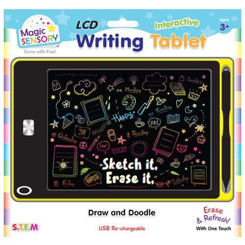 Magic Sensory Interactive LCD Writing Tablet Yellow Doodle