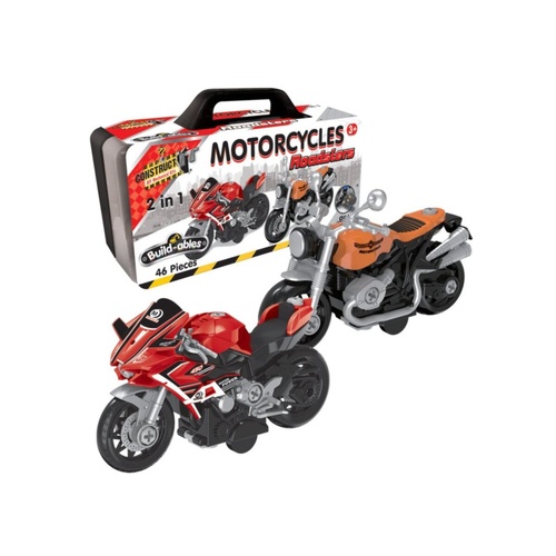 Construct It Build-ables 2-in-1 Motorcycles Set Ages 3+ 46 Pieces