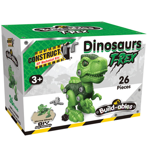 Construct It Build-ables T-Rex DIY Easy Assembly 26 Pieces