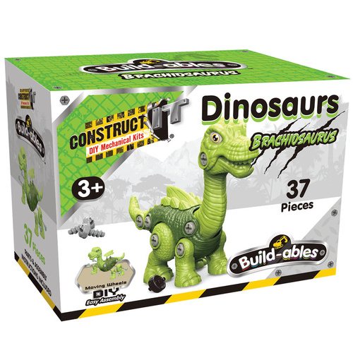 Construct It Build-ables Brachiosaurus DIY Easy Assembly 37 Pieces