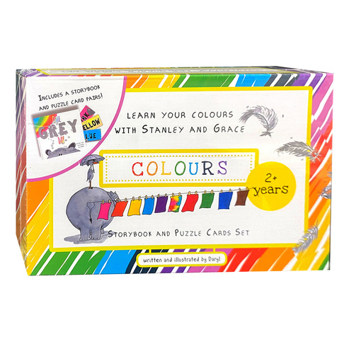 Sense & Grow Colours Storybook & Puzzle Cards Set for Children (BMS060345)
