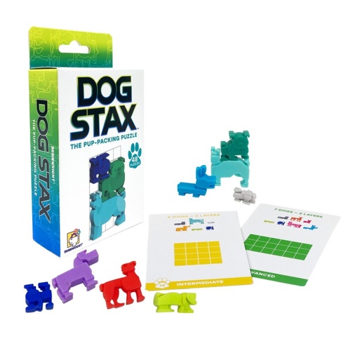 Brainwright Dog Stax Pile Pup-Packing Brain Teaser Puzzle