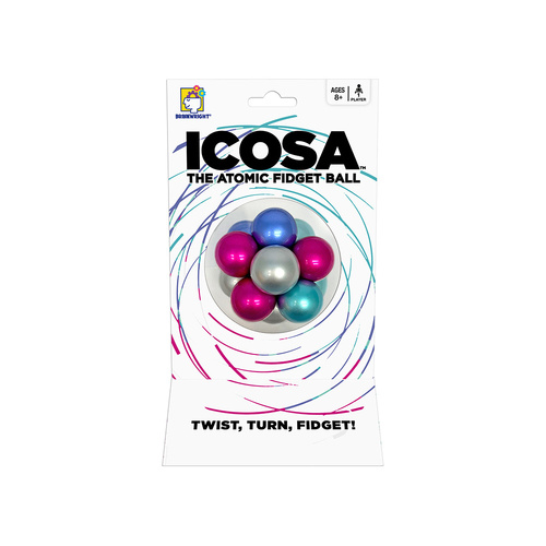 Brainwright Icosa Ice Atomic Fidget Ball Puzzle 1-Player Ages 8+ (BRA84042)