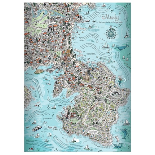Manly by Wendy Straw Australian-Themed Jigsaw Puzzle 1000 Pieces