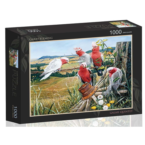 Brolly Books Garry Fleming Galah Quinted Jigsaw Puzzle 1000 Pieces
