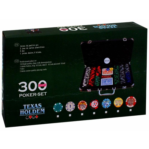 POKER SET 11.5gm 300pc SILVER (CAS025206)