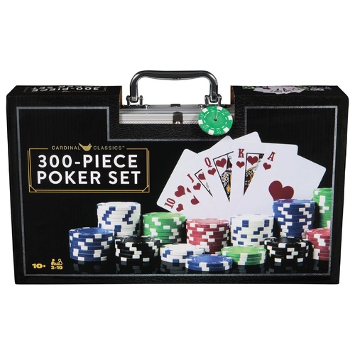 Cardinal Classic 300-Piece Professional Poker Set 2-10 Players Ages 10+