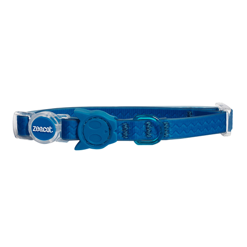 Zee Cat Neopro Waterproof Adjustable Cat Collar Blue