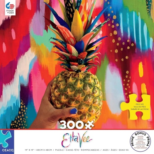Ceaco Etta Vee Pineapple Jigsaw Puzzle XL 300 Pieces