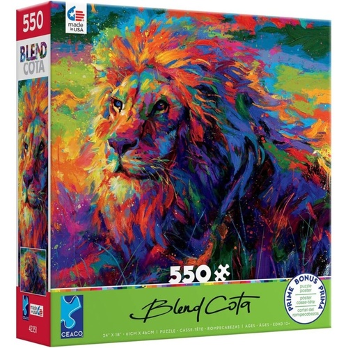 Ceaco Blend Cota Lion Jigsaw Puzzle incl Poster 550 Pieces