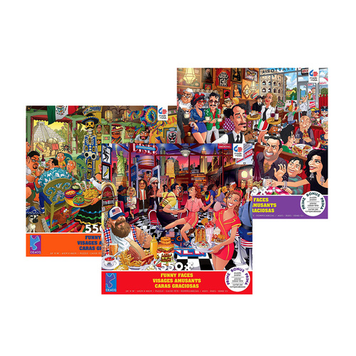 Ceaco Funny Faces Jigsaw Puzzle Assorted 550 Pieces (CEA2443)