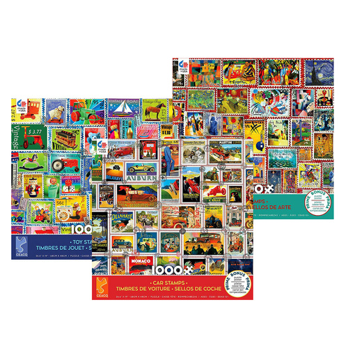 Ceaco Stamps Adult Jigsaw Puzzle Assorted 1000 Pieces (CEA3164)