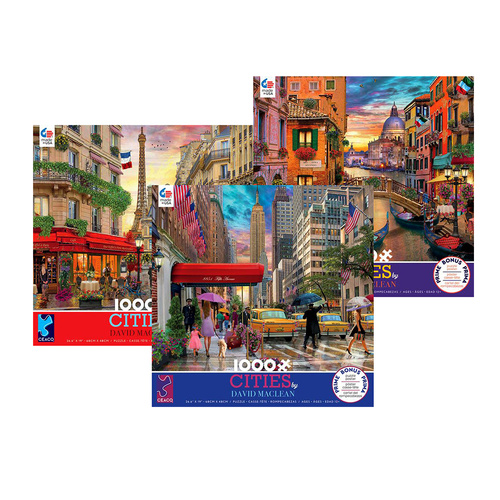Ceaco Cities Adult Jigsaw Puzzle Assorted 1000 Pieces (CEA3166)