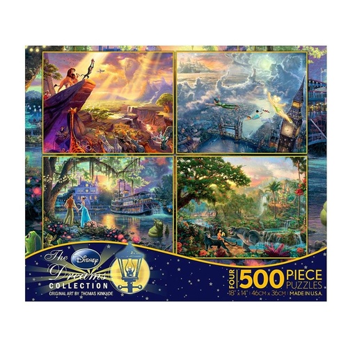 KINKADE DISNEY 500pc 4-in-1 S1 (CEA3663)