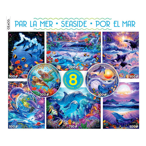 Ceaco Seaside Themed 8-in-1 Jigsaw Puzzles 4350 Pieces (CEA3723)