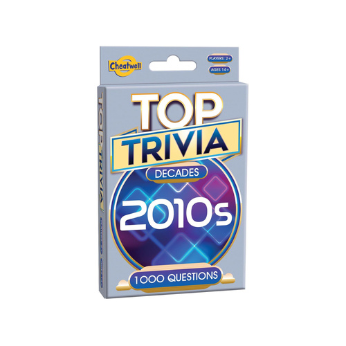 Cheatwell Top Trivia Decades 2010s Card Game 2+ Players Ages 14+ (CHE11745)