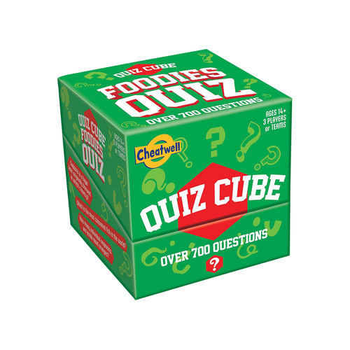 Cheatwell Quiz Cube Foodies Quiz Card Game 3-Players Ages 14+ (CHE55138)