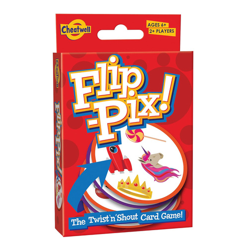 Cheatwell Flip-Pix Twist N Shout Card Game 2+ Players Ages 6+ (CHE59068)