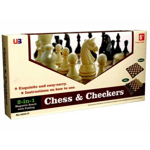 CHESS & CHECKERS 12" MAGNETIC (CHS001820)