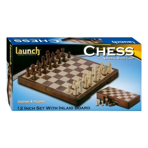 CHESS SET 12" INLAID (launch) (CHS019830)