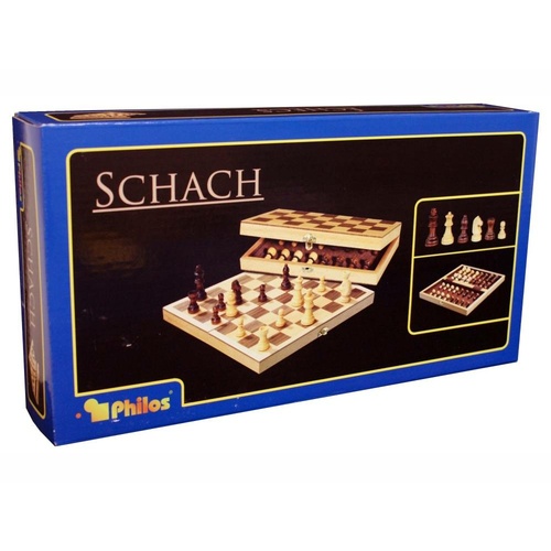CHESS SET WOOD 30CM PHILOS (CHS2708)